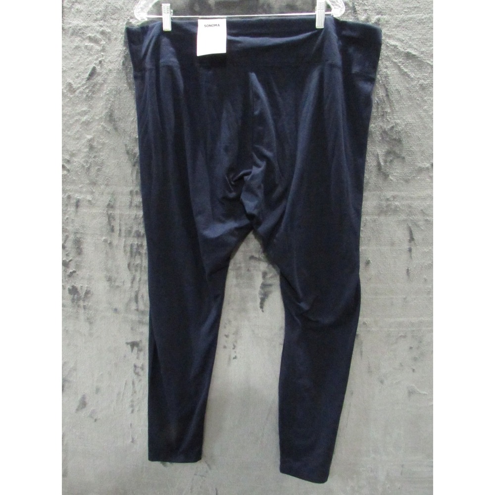 Sonoma The Everyday Legging Women's Plus 2X Navy Blue Mid Rise Cotton Blend NEW